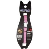 Pati Yavru Köpek ve Kedi Boyun Tasması (Ayarlanabilir) Düz Pembe