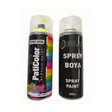 PatiColor Kaliper Boyası Seti Floresan Sarı 400 Ml. Sprey Boya + Parlak Beyaz Sprey Boya
