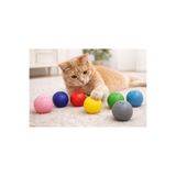 PATICOOL Çıngıraklı Kedi Topu | 4’lü Set | 5.5 cm Çapında Eğlenceli Kedi Oyuncağı