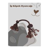 Patiderm 2 Düğümlü İp Köpek Oyuncağı, 35cm, Karışık Renk