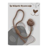Patiderm İp Köpek Oyuncağı, 35 cm, Karışık Renk