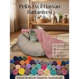 Patiderm Pelüş Kedi Köpek Yatağı Battaniyesi, 90x60 cm, Karışık Renkler