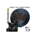 PATİDOOR Blackcap Pati Xxl Kedi Kapısı [ Siyah /füme Camlı)