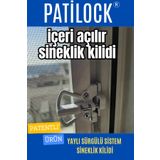 Patidoor Patilock Kedi Sineklik Kilidi /beyaz Renk / Içeri Açılır Sineklikler Için Uygundur.