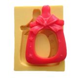 Patik İçinde Bebek Ve Leylek Şeklinde Silikon Pasta ve Seker Hamuru Kalibi 7x5,5x2 cm
