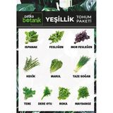 Patika Botanik 10 Çeşit Yeşillik Tohum Paketi 3000+ Tohum - 3000 Adet