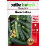 Patika Botanik 25 Adet Yerli Ata Siyah Kabak Tohumu (Kolsuz Kara Kabak)