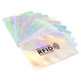 PATIKIL RFID Engelleme Pasaport Kılıfları, Desenli, 10'lu Paket Hırsızlığa Karşı Kimlik Koruyucu, NFC Cüzdan, Seyahat için, Lazer