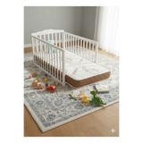PATİKO Furniture 60*120 JAKARLI KUMAŞ BEBEK YATAĞI 10 CM