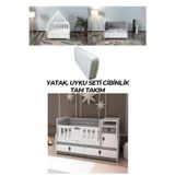PATİKO FURNİTURE R 131 BERLİN BÜYÜYEBİLEN BEŞİK YATAK UYKU SETİ VE CİBİNLİK TAM TAKIM