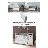 PATİKO FURNİTURE R 131 BEYAZ BÜYÜYEBİLEN BEŞİK YATAK UYKU SETİ CİBİNLİK TAM TAKIM