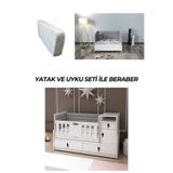 PATİKO FURNİTURE R 131 BEYAZ BÜYÜYEBİLEN BEŞİK YATAK VE UYKU SETİ İLE BİRLKİKTE