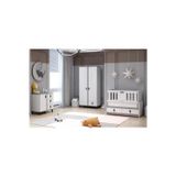 Patiko Furniture Rose 2 Kapaklı Bebek Odası Takımı Meşe