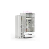 Patiko Furniture Sahra 059 3 Kapaklı Dolap Pembe