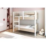 Patiko R1001 Ayrılabilir Ranza 90x190 cm Sonomo Beyaz Sarı Suntalam Malzeme ile Şık Tasarım