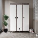 Patiko Rose 3 Kapaklı Dolap Berlin - Gri