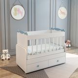 Patiko SAHRA 850 2 Çekmeceli Beşik MAVİ - Mavi