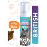 Patilex British Kedilere Özel Kuru Şampuanı, Shorthair Longhair için, Tüy Sağlığı, Döküm Dökülmesi Önleyici