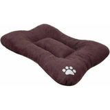 Patilievler Kahverengi Köpek Yatağı 70 x 100 cm - Acı Kahverengi - 70 x 100 x 10 cm
