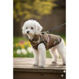 PATİLİNKA Kedi - Köpek İçi Polarlı Su Geçirmez Kışlık Kamuflaj Yelek - Mont - Yağmurluk - Sweat - Kıyafet