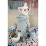 PATİLİNKA Kedi - Köpek Welsoft Peluş Kışlık Bacaklı Sweat - Pijama - Kıyafet - Mont - Yelek