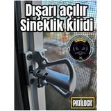 Patilock Sineklik Kilidi / Dışarı Açılır /beyaz Renk / Kedi Sineklik Kilidi