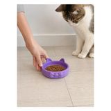 Patimalt Papyon Model Beton Kedi Köpek Mama ve Su Kabı - Mor