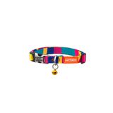PATİMİO Colours Ayarlanabilir, Metal Kilitli Çıngıraklı Kedi Boyun Tasması,İsimlik, Kedi Künyesi