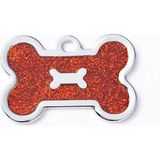 Patimio Isimli Çelik Kedi Köpek Künyesi Kırmızı Işıltı - .