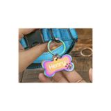PATİMİO Isme Özel Çelik Kedi Köpek Isimlik Künyesi Rainbow