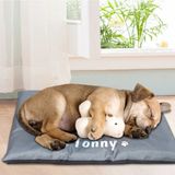Patimio Isme Özelkedi ve Köpek Yatağı Fermuarlı Yıkanabilir Gri - 100 x 80 cm