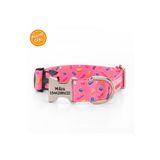 PATİMİO Pink Bones Isimli Köpek Tasması, Köpek Künyesi, Köpek Isimlik, Isme Özel Tasma