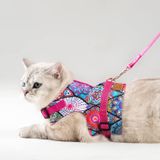 Patipatron Kaçış Önleyici Kedi Gezdirme Tasması Ve Küçük Irk Köpek Gezdirme Tasması (Etnik Pembe, S)
