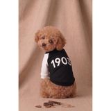 Patipin Taraftar Serisi 1903 Yazılı Köpek Sweatshirt - Küçük Irk Uyumlu Siyah Beyaz Giysi
