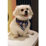 Patiset Orman Desenli Lacivert Köpek Fuları Bandanası Köpek Kıyafeti Lacivert XS