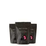 Patiswiss Bitter Çikolata Kaplı Çilek Draje Set, 80G X 3 Adet