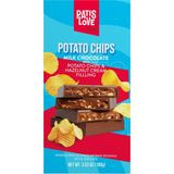 Patiswiss Patates Cipsi ve Fındık Kreması Dolgulu Sütlü Çikolata, 100G - 100 gr