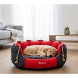 Patitex Lüx Konfor Koltuk- Kedi Köpek Yatak- Kendinden Minderli -Yıkanabilir - Gabardin Kumaş- Koltuk Yatak - Kırmızı