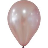Patladı Gitti 12 Inç Metalik Gül Kurusu Balon 10 Adet - Gülkurusu
