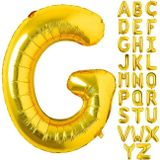 Patladı Gitti 16 inç 36 cm G Harf Gold Folyo Balon