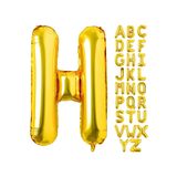 Patladı Gitti 16 inç 36 cm H Harf Gold Folyo Balon