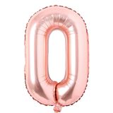 Patladı Gitti 16 inç 36 cm O Harf Rose Gold Folyo Balon