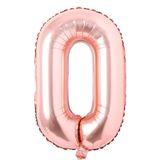 Patladı Gitti 16 inç 36 cm O Harf Rose Gold Folyo Balon
