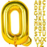 Patladı Gitti 16 inç 36 cm Q Harf Gold Folyo Balon