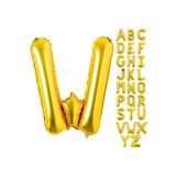 Patladı Gitti 16 inç 36 cm W Harf Gold Folyo Balon