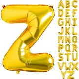 Patladı Gitti 16 inç 36 cm Z Harf Gold Folyo Balon