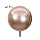 Patladı Gitti 22 inç 4D Büyük Boy Rose Gold Küre Folyo Balon