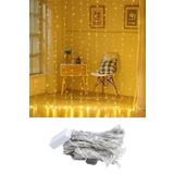 Patladı Gitti 2x2 Metre 144 Ledli 10 Saçaklı Perde Led Işıklar Animasyonlu Kumandalı Fişli - Günışığı