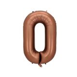 Patladı Gitti 34 inç 76-82 cm 0 Rakam Karamel Folyo Balon