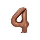 Patladı Gitti 34 inç 76-82 cm 4 Rakam Karamel Folyo Balon